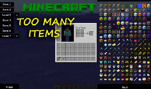 мод на майнкрафт 1.5.2 toomanyitems Скрин №2 мод на майнкрафт 1.5.2 toomanyitems