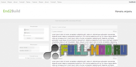 ������ ��� minecraft �� html/css